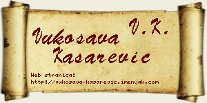Vukosava Kašarević vizit kartica